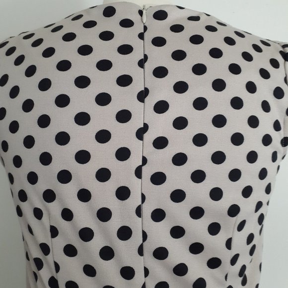 ELLE Polka Dot Peplum Dress - Size 4 - Picture 5 of 9